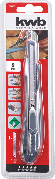 kwb 014409 hobbykniv Sort