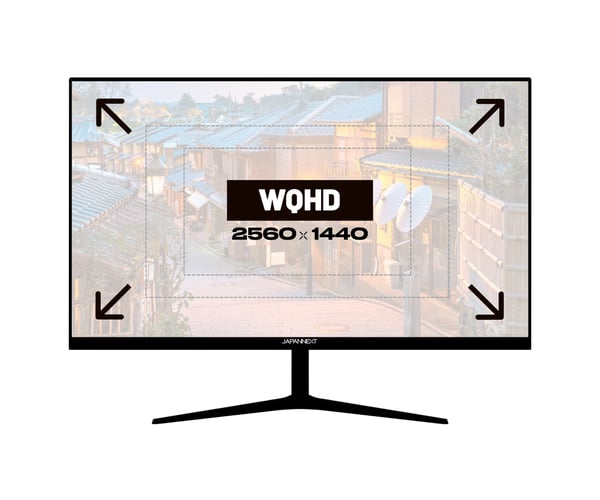 JAPANNEXT JN-IPS27WQHDR-C65W computerskærm 68,6 cm (27") 2560 x 1440 pixel Wide Quad HD LCD Sort