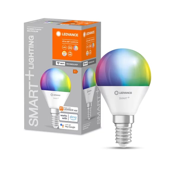 Miniatyrbillede 3 af 3: LEDVANCE SMART+ WiFi Classic LED-lampe Flere 4,9 W E14 F