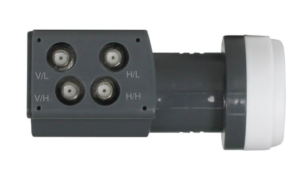 Miniatyrbillede 3 af 5: Astro ACX 945 A Low Noise Block downconverter (LNB) 10,7 - 12,75 GHz Sort, Lys grå