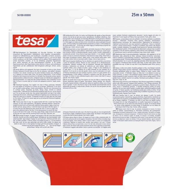 TESA 561880000011 25 m Kiinnitysteippi