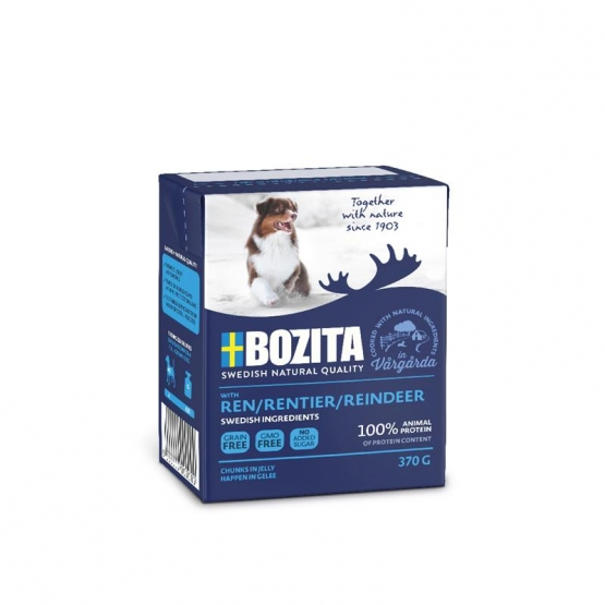 Bozita 4263 fugtig mad til hund Kylling, Hjort Voksen 370 g Bozita 4263 fugtig mad til hund Kylling, Hjort Voksen 370 g