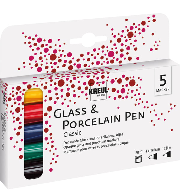 KREUL 16400 stiftpennor Tunn / Medium Multifärg 5 styck