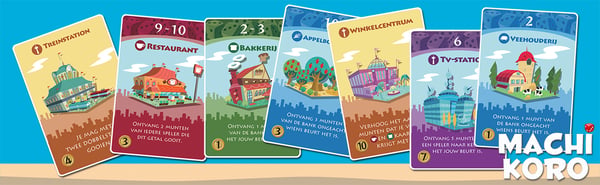 White Goblin Games Machi Koro Lautapeli Liiketaloussimulaatio