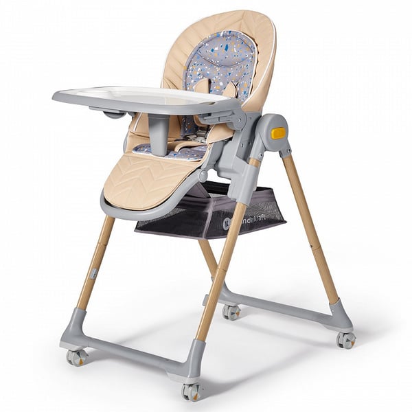 Kinderkraft LASTREE Booster barnstol Stoppad sits Beige Kinderkraft LASTREE Booster barnstol Stoppad sits Beige