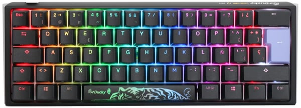 Miniatyrbild 1 av 5: Ducky One 3 Classic Mini tangentbord Spela USB QWERTY Spansk Svart, Vit