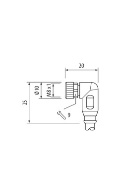 Murrelektronik 7000-88041-6300500 signalkabel 5 m Sort