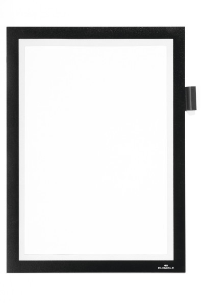 Durable 498901 magneettiset kehykset A4 Musta