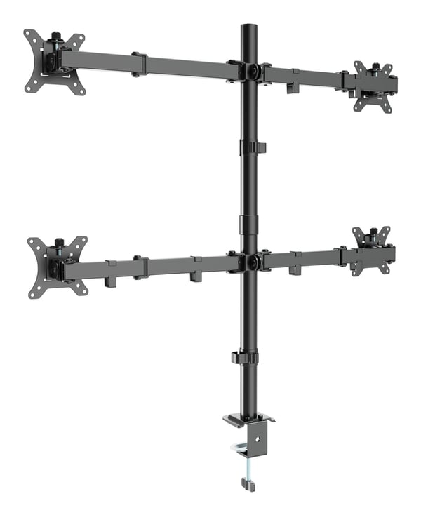 Gembird MA-D4-01 monitorin kiinnike ja jalusta 81,3 cm (32") Vastaanotto Musta