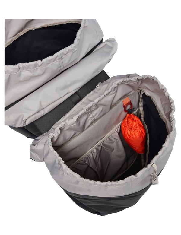 Miniatyrbillede 2 af 5: VAUDE TwinRoadster Ramme Cykeltaske 52 L Polyamid, Polyester, Polyurethan Sort, Grå