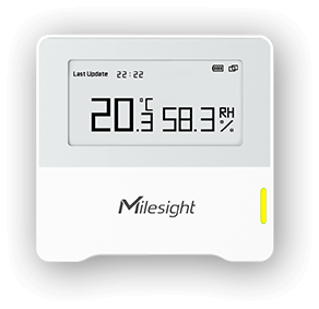 Milesight 2-in-1 IAQ Sensor Indendørs Temperatur og luftfugtighedssensor Fritstående