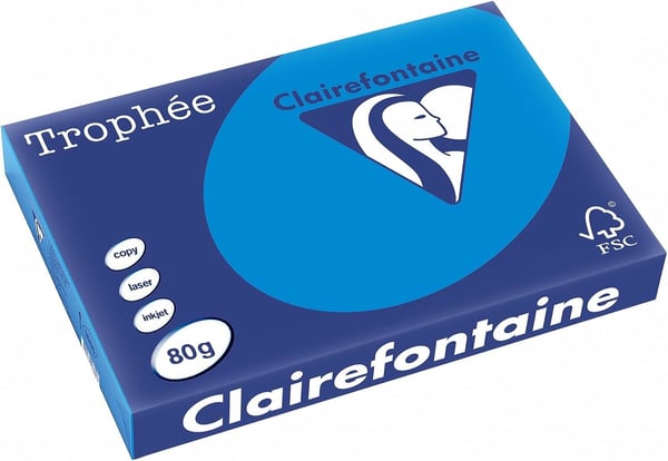 Clairefontaine 1886C printpapir A3 (297x420 mm) 500 ark Blå