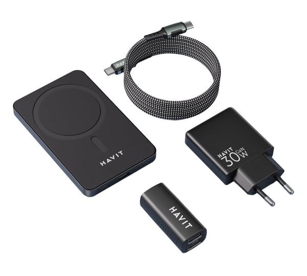 Miniatyrbillede 3 af 7: Havit 6939119079420 oplader til mobil enhed Indendørs