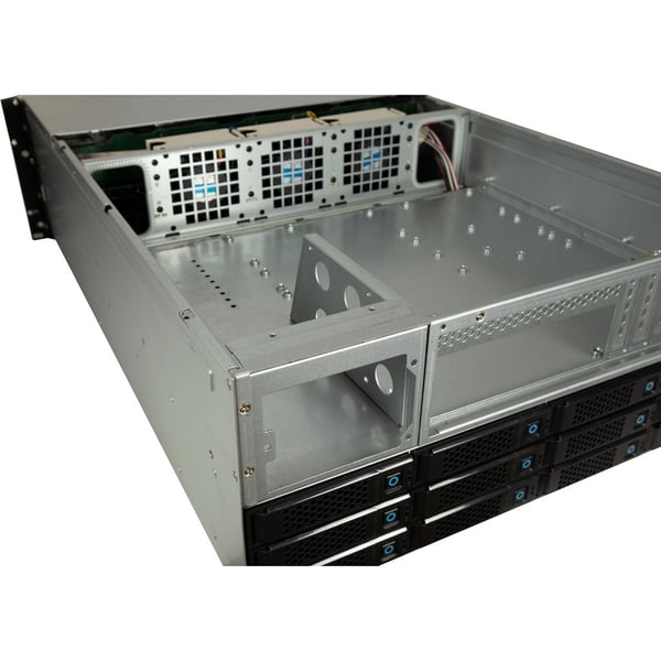 Inter-Tech 4U-4736 HDD kabinet Sort, Grå 2.5/3.5"