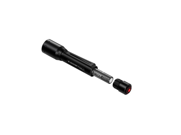 Miniatyrbillede 1 af 3: Ledlenser 502597 lommelygte Sort Hånd lommelygte LED
