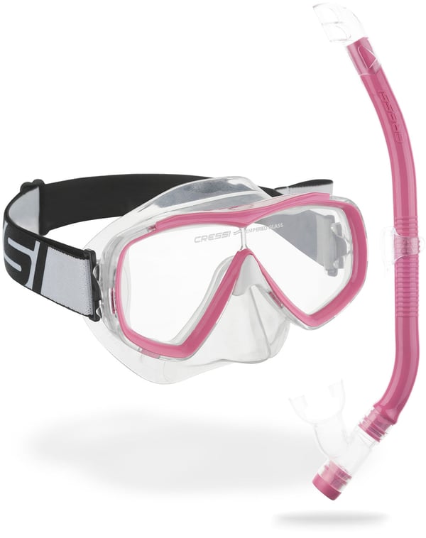 Cressi Estrella Junior Sort, Lyserød, Transparent Ungdom