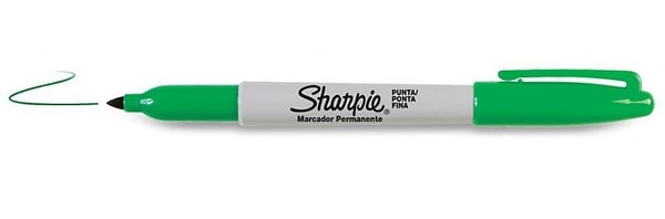Miniatyrbillede 1 af 4: Sharpie Fine Point speedmarker Fin spids Grøn 12 stk
