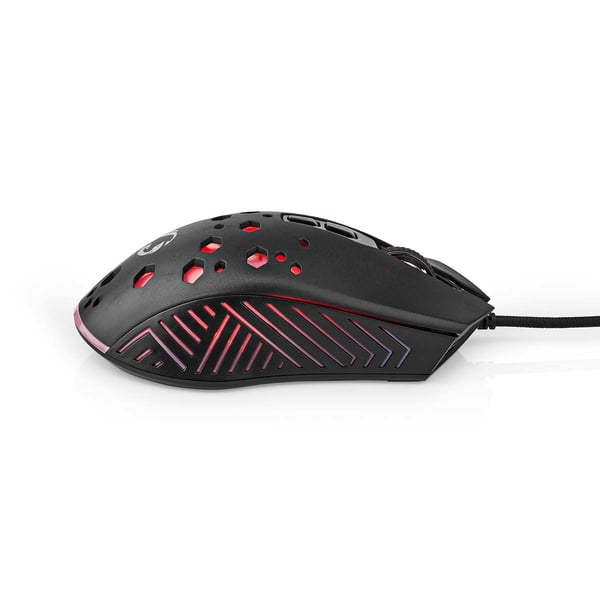 Nedis GMWD410BK mus Spil Højre hånd USB Type-A Optisk 7200 dpi