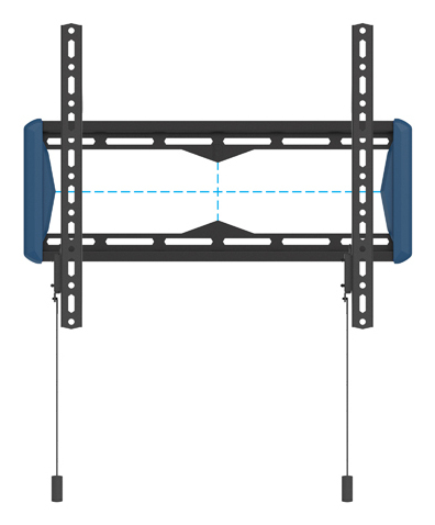 Miniatyrbillede 6 af 8: B-Tech Elements Fixed 400 Flat 165,1 cm (65") Væg Sort, Blå