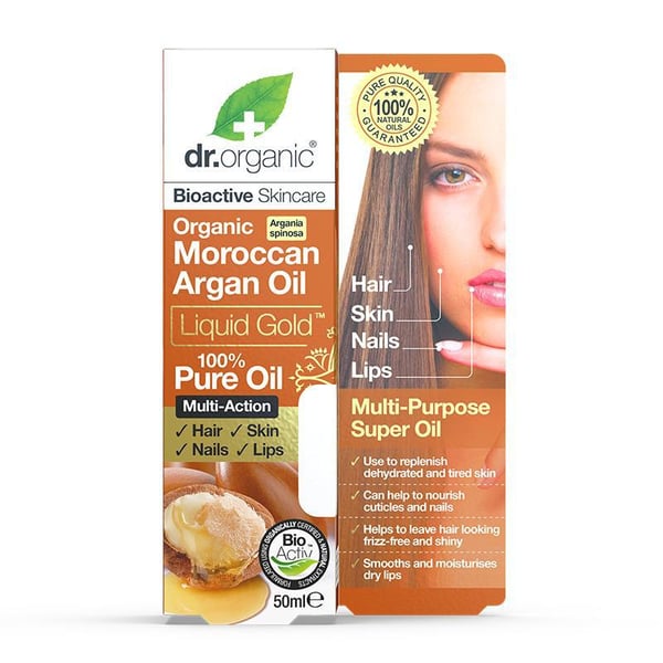 Miniatyrbillede 1 af 6: Dr Organic Moroccan Argan Oil Pure Oil Hår olie 50 ml Kvinder