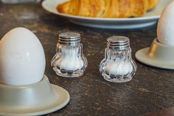 Miniatyrbillede 3 af 3: APS-Germany 40503 krydderishaker Rustfrit stål, Transparent Salt & peber shakersæt