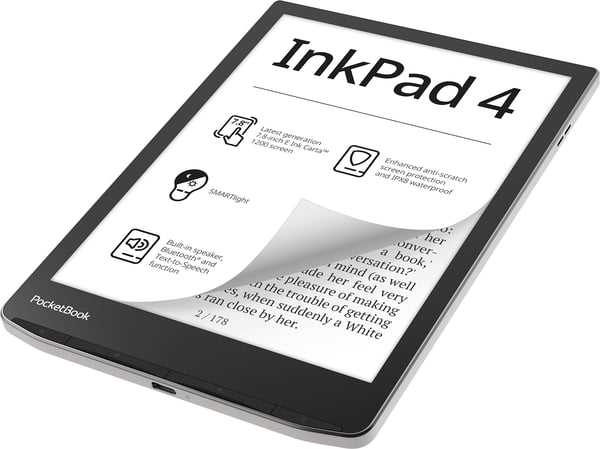 PocketBook InkPad 4 e-bokläsare Pekskärm 32 GB Wi-Fi Silver