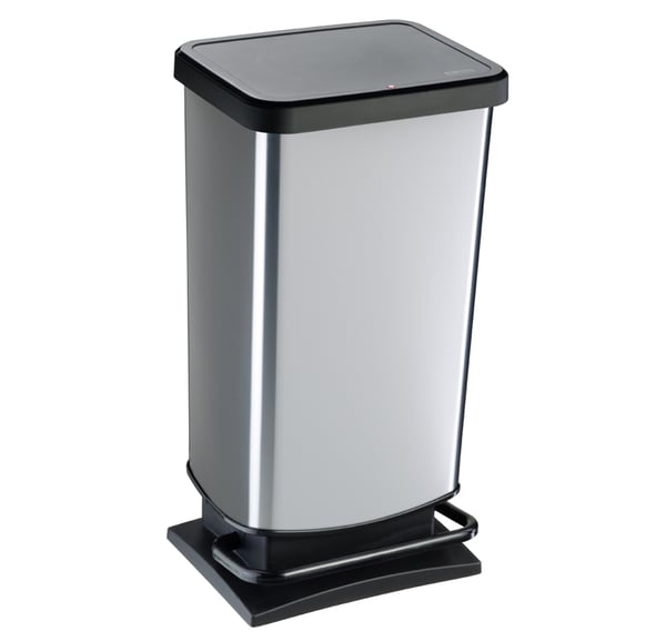 Rotho Paso 40 l Rektangulär Polypropylen (PP) Svart, Silver