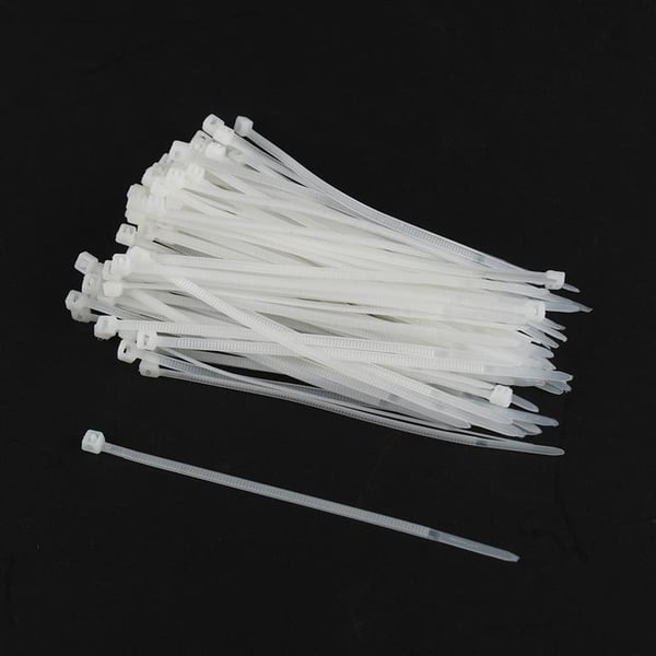 Miniatyrbillede 2 af 3: Gembird NYTFR-250X3.6-W kabelsamler Udløselig kabelbinder Nylon Hvid 100 stk
