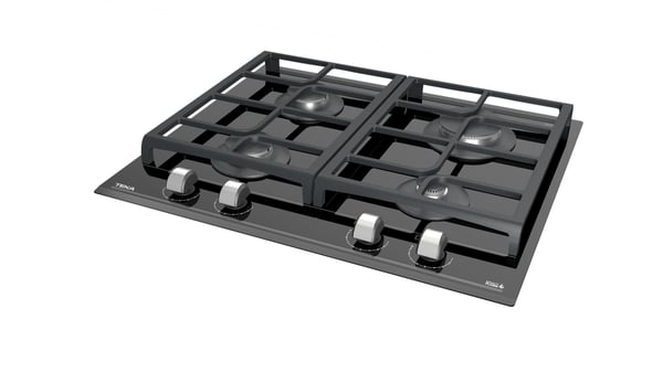 Teka GZC 64300 Sort Indbygget 60 cm Gaskomfur 4 zone(s)
