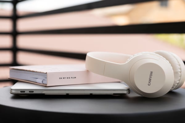 Pikkukuva 5 / 10: Canyon CNS-CBTHS3BE kuulokkeet ja kuulokemikrofoni Langallinen & langaton Pääpanta Puhelut/Musiikki/Urheilu/Päivittäinen Bluetooth Valkoinen
