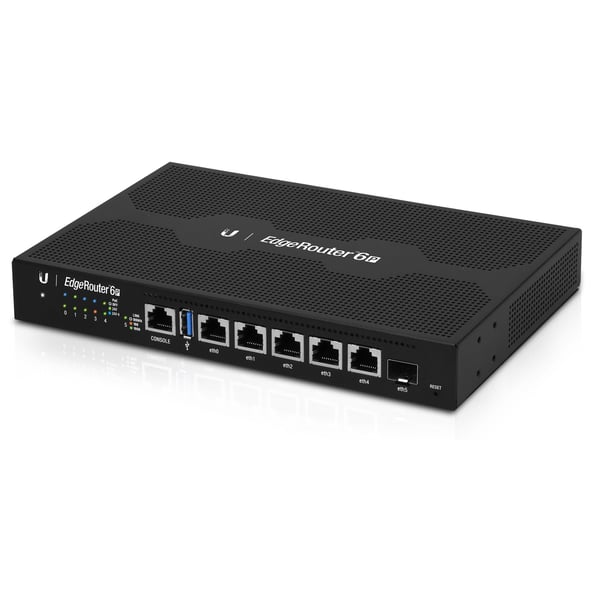 Ubiquiti EdgeRouter 6P kabelansluten router Gigabit Ethernet Svart
