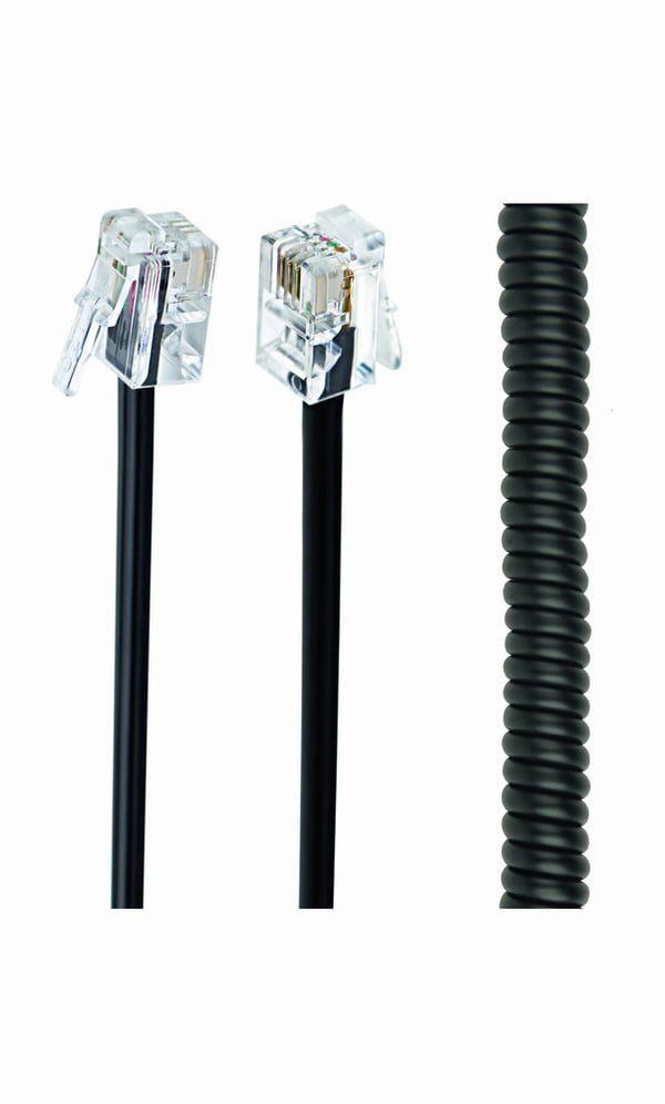 Gembird TC4P4CS-2M telefonkabel Sort