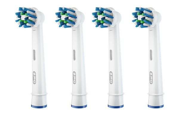 Miniatyrbillede 1 af 10: Oral-B Cross Action 4p 4 stk Blå, Hvid