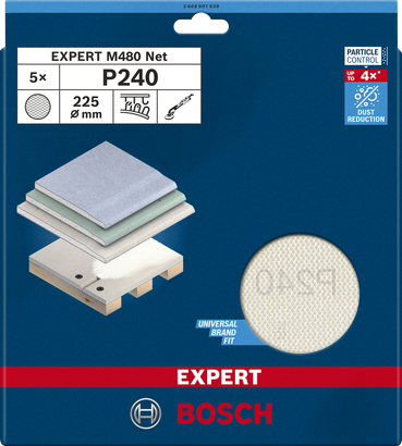 Bosch 2 608 901 639 tilbehør til slibemaskine 5 stk Slibenet