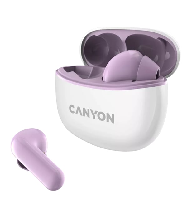 Canyon TWS-5 Headset Trådlös I öra Samtal/musik/sport/vardag USB Type-C Bluetooth Violett