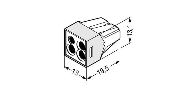 Miniatyrbild 2 av 2: Wago 773-124 terminal Transparent