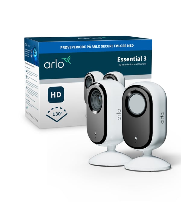 Miniatyrbillede 3 af 10: Arlo Essential 3 FHD indendørs kamera 2-cam