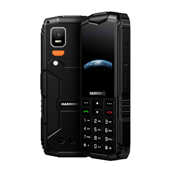 HAMMER Horizon LTE 7,11 cm (2.8") Musta Iskunkestävä puhelin