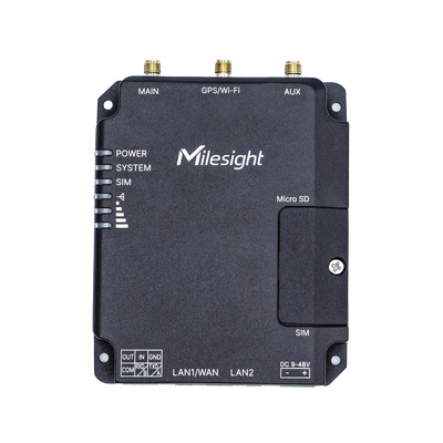 Miniatyrbild 1 av 5: Milesight UR32-L04AF-W-485 trådlös router Snabb Ethernet Singel-band (2,4 GHz) 4G Svart