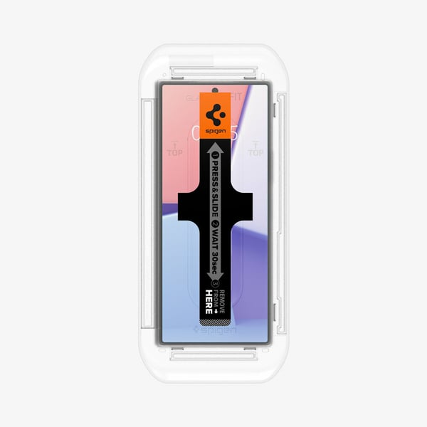 Spigen GLAS.tR EZ Fit Klar skærmbeskytter Samsung 2 stk