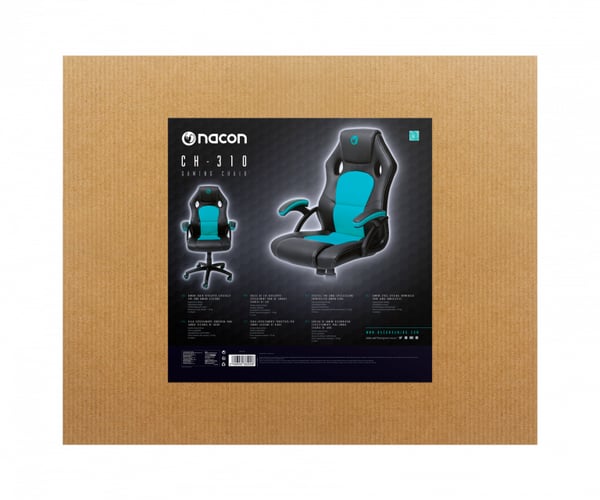 NACON PCCH-310 video spillestol Universal gamingstol Polstret sæde Sort, Turkis