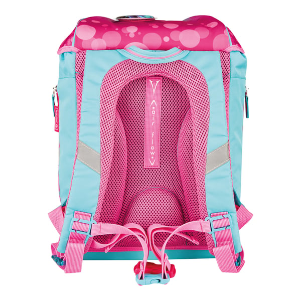 Herlitz SoftLight Plus GreenLine Pink Bubbles skoletaskesæt Pige Polyester Blå, Lyserød