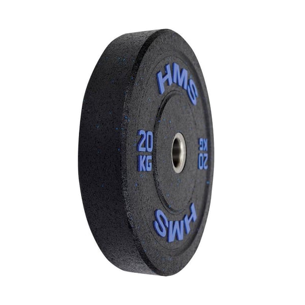 HMS Fitness HTBR20 1 stk Olympic Gummibelagt vægtskive