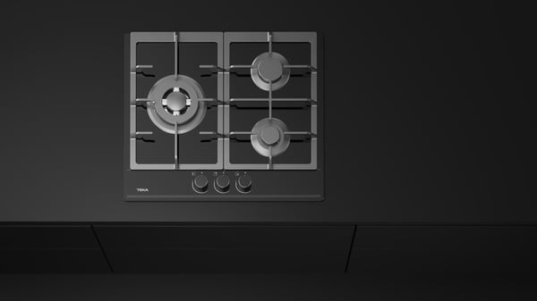 Miniatyrbild 2 av 9: Teka GBC 63110 Svart Inbyggd 60 cm Gas 3 zone(s)