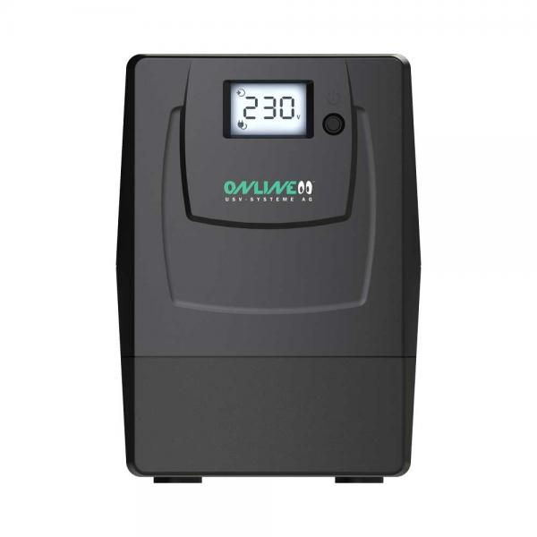 ONLINE USV-Systeme USV YUNTO Smile 800 UPS-enhed Interaktivt indgangsstik 0,8 kVA 480 W 2 AC stikkontakt(er)