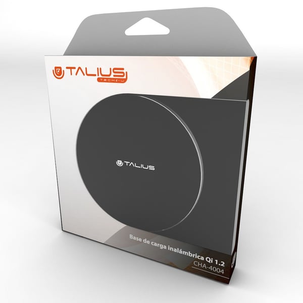 Miniatyrbillede 3 af 4: TALIUS CHA-4004 Smartphone Sort USB Trådløs opladning Indendørs