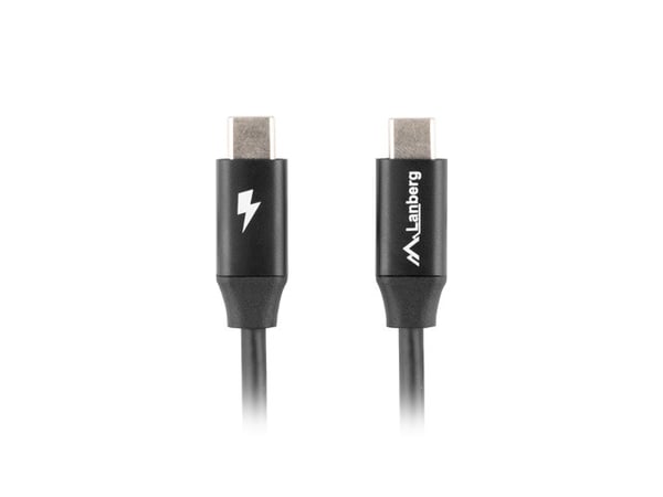 Miniatyrbillede 3 af 3: Lanberg CA-CMCM-40CU-0010-BK USB-kabel USB 2.0 1 m USB C 0,48 Gbit/sek. Sort