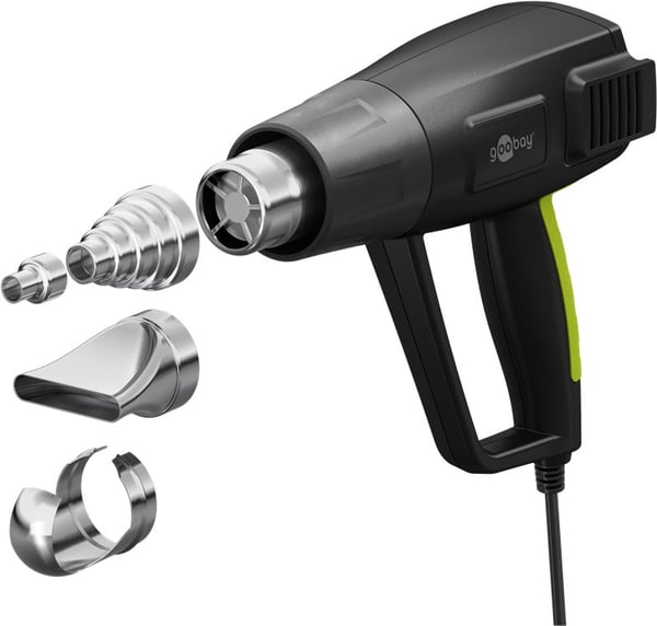 Pikkukuva 1 / 9: Goobay 77823 kuumailmapistooli 450 l/min 650 °C 1500 W Musta