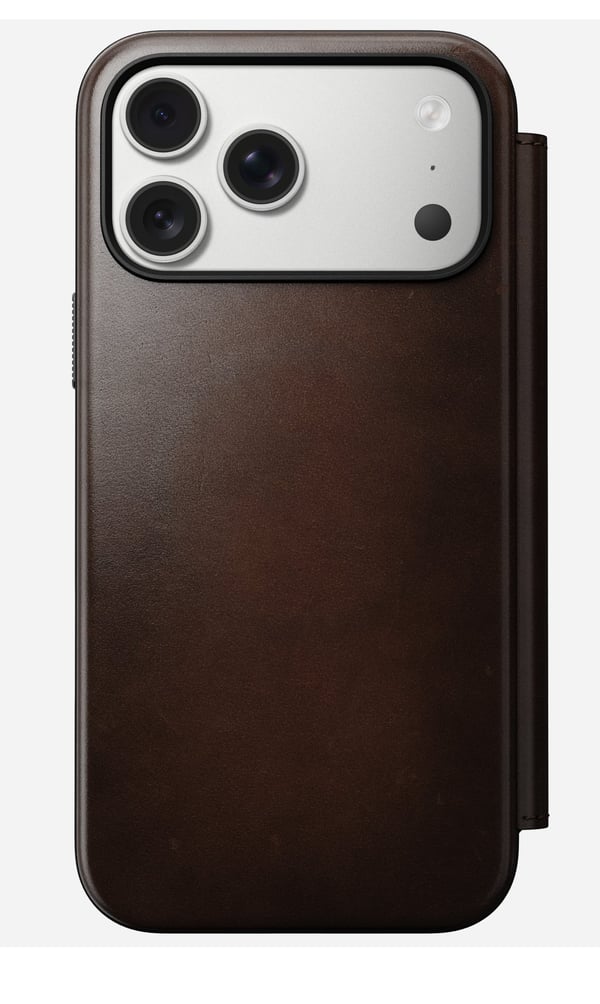 Nomad Modern Leather Folio mobiltelefonfodral 16 cm (6.3") Brun