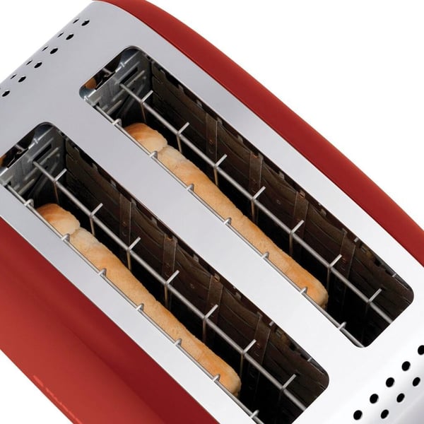 Miniatyrbillede 4 af 11: Russell Hobbs 26551-56 6 2 skive(r) 1600 W Rød, Sølv